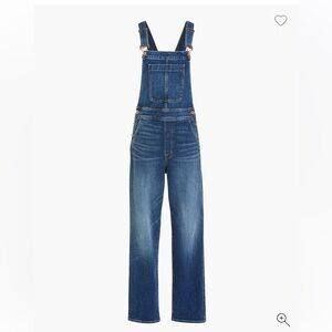 J. Crew Classic Blue Denim Overalls Straight Leg Size Small